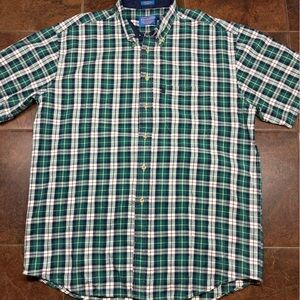 Pendleton Blue and Green Plaid Button Down Shirt